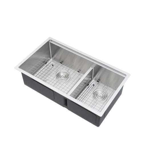 Undermount Workstation Double Bowl (Lowered Centre Divide)